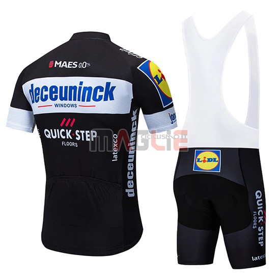 Maglia Deceuninck Quick Step Manica Corta 2019 Nero Bianco